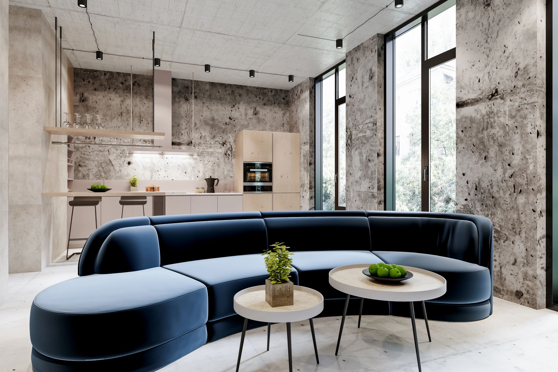 Luxurious modern living room styling