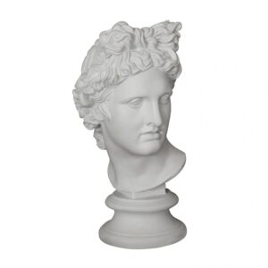 Classical Greek Marble Bust Sculpture Photo Isolated on White