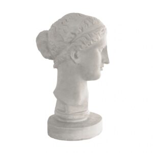 Classical Greek Marble Female Bust Photo Isolated on White