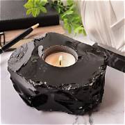 Obsidian Candle Holder
